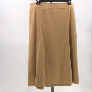 Requirements faux suede skirt camel sz 18